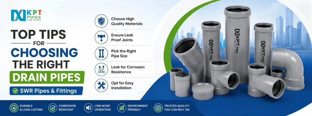 Top Tips for Choosing the Right Drain Pipes