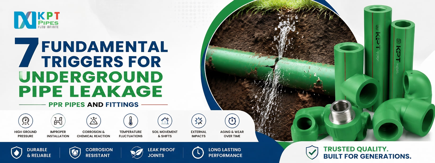 7 Fundamental Triggers for Underground Pipe Leakage